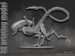 Alien dog 3D Print Model