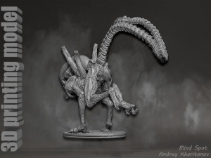 Alien dog 3D Print Model