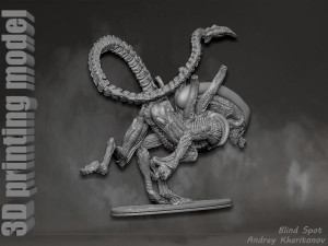 Alien dog 3D Print Model