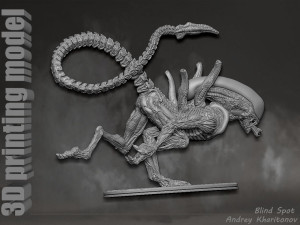 Alien dog 3D Print Model