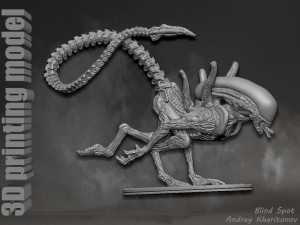 Alien dog 3D Print Model