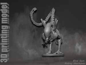 Alien dog 3D Print Model