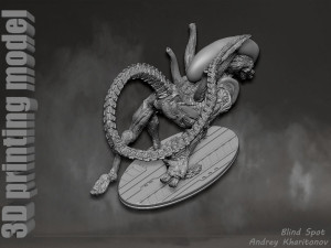 Alien dog 3D Print Model