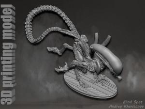 Alien dog 3D Print Model