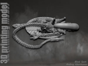 Alien dog 3D Print Model