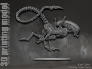 Alien dog 3D Print Model