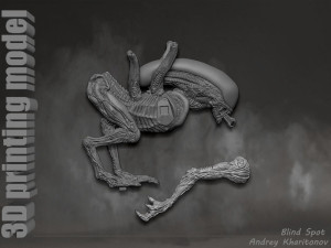 Alien dog 3D Print Model