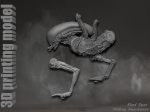 Alien dog 3D Print Model