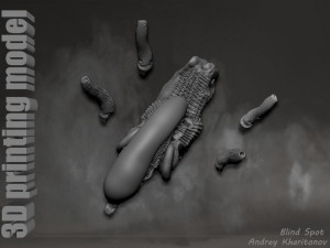 Alien dog 3D Print Model