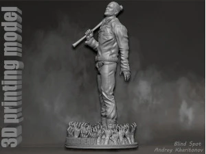 The Walking dead Negan 3D Print Model