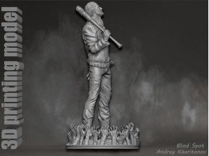 The Walking dead Negan Modelo de Impressão 3D