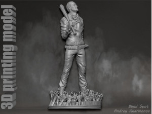 The Walking dead Negan Modelo de Impressão 3D