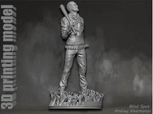 The Walking dead Negan 3D Print Model