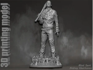 The Walking dead Negan 3D Print Model