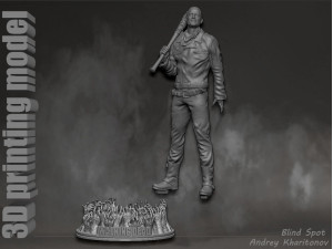 The Walking dead Negan Modelo de Impressão 3D