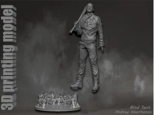 The Walking dead Negan 3D Print Model