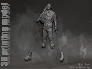 The Walking dead Negan Modelo de Impressão 3D
