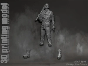 The Walking dead Negan 3D Print Model
