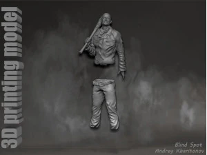 The Walking dead Negan 3D Print Model