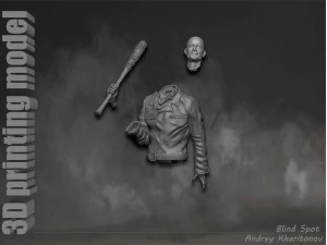 The Walking dead Negan 3D Print Model