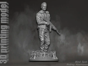 Der wandelnde tote Rick Grimes 3D Druckmodell