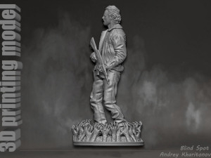 The Walking dead Rick Grimes Modèles 3D en vedette