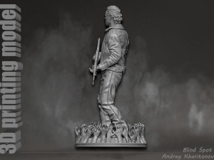 The Walking dead Rick Grimes Modèles 3D en vedette