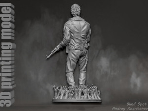 The Walking dead Rick Grimes Modèles 3D en vedette