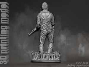 The Walking dead Rick Grimes Modèles 3D en vedette