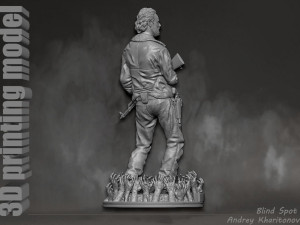 The Walking dead Rick Grimes Modèles 3D en vedette
