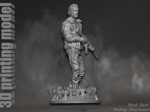 The Walking dead Rick Grimes Modèles 3D en vedette