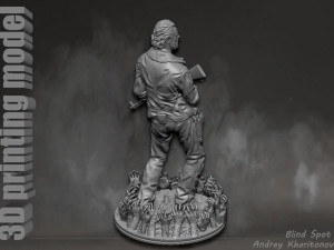 The Walking dead Rick Grimes Modèles 3D en vedette
