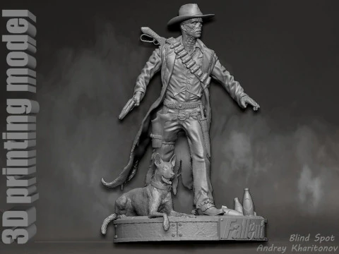 Ghoul Fallout 3D Print Model