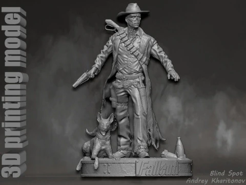 Ghoul Fallout 3D Print Model