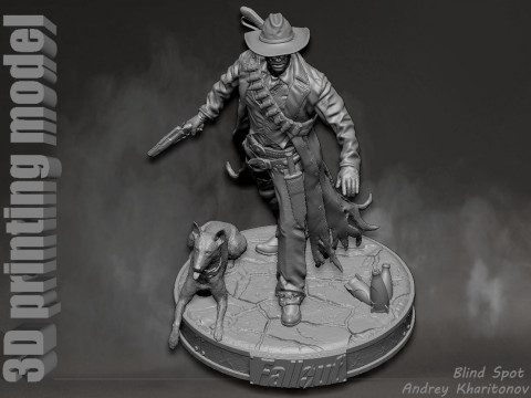 Ghoul Fallout 3D-Druckmodell