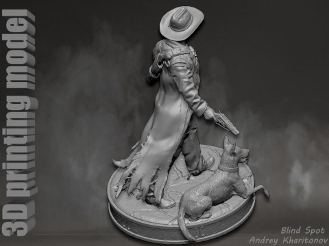 Ghoul Fallout 3D-Druckmodell