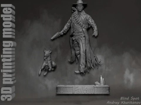 Ghoul Fallout 3D Print Model