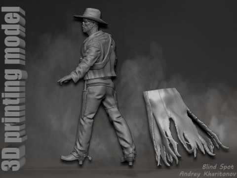Ghoul Fallout 3D-Druckmodell