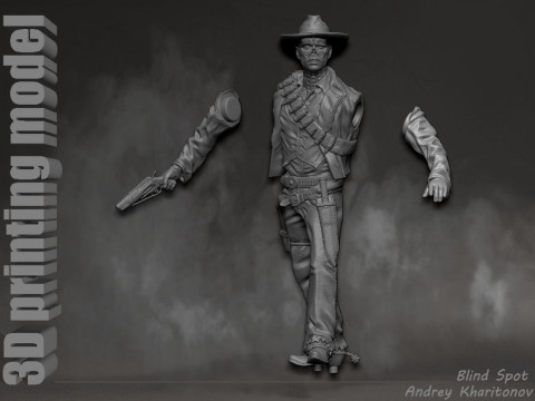Ghoul Fallout 3D-Druckmodell
