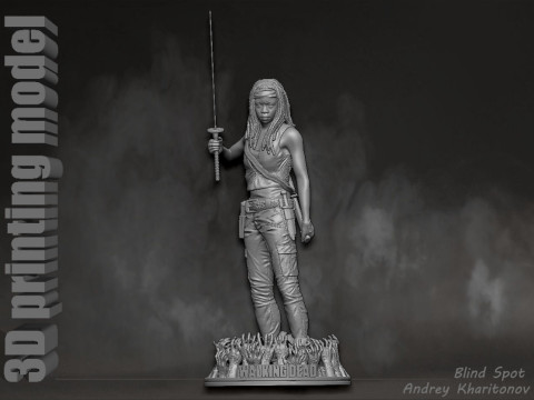 The Walking dead mishonne Model do druku 3D
