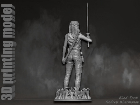 The Walking dead mishonne 3D 打印模型