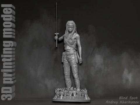 The Walking dead mishonne 3D Print Model
