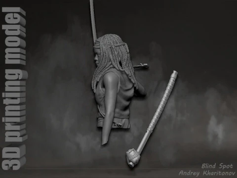 The Walking dead mishonne 3D Print Model