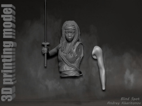 The Walking dead mishonne 3D 打印模型
