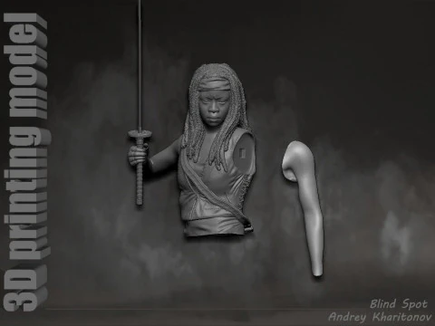 The Walking dead mishonne 3D Print Model