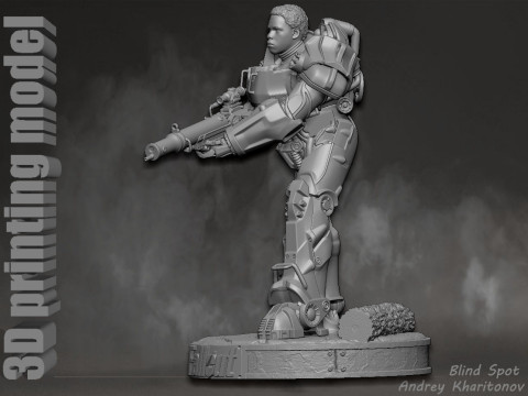 Maximus Fallout Model Cetak 3D