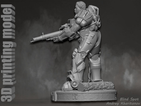 Maximus Fallout Model Cetak 3D