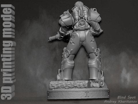 Maximus Fallout Model Cetak 3D
