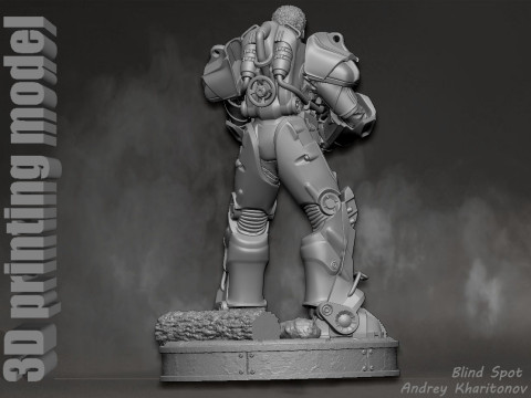 Maximus Fallout Model Cetak 3D