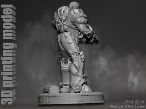 Maximus Fallout Model Cetak 3D
